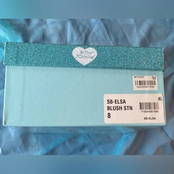 EUC w/box,Blue by Betsey Johnson Elsa Princess pumps,rose gold,ABS crystals, 8 - Picture 4 of 16